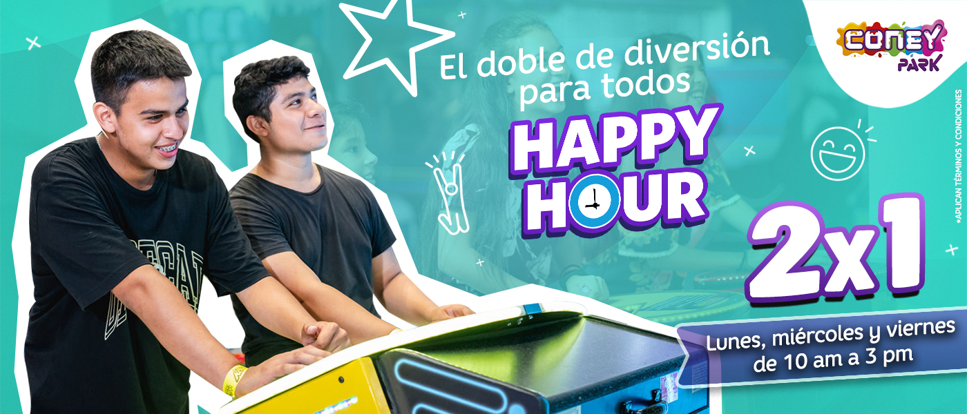 Happy Hour – 2×1 – Lunes, Miércoles y Viernes