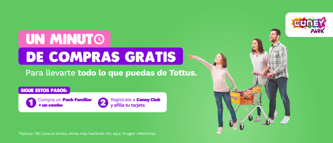 Sorteo: “Un minuto de compras gratis”