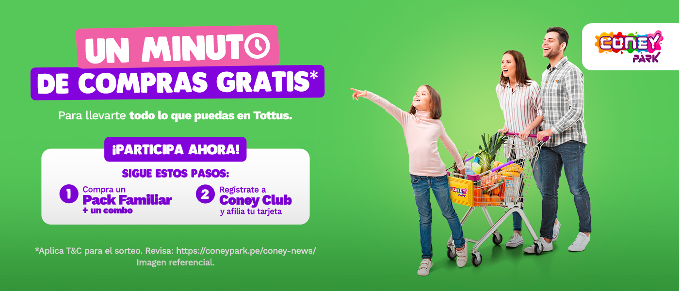 Sorteo: “Un minuto de compras gratis”