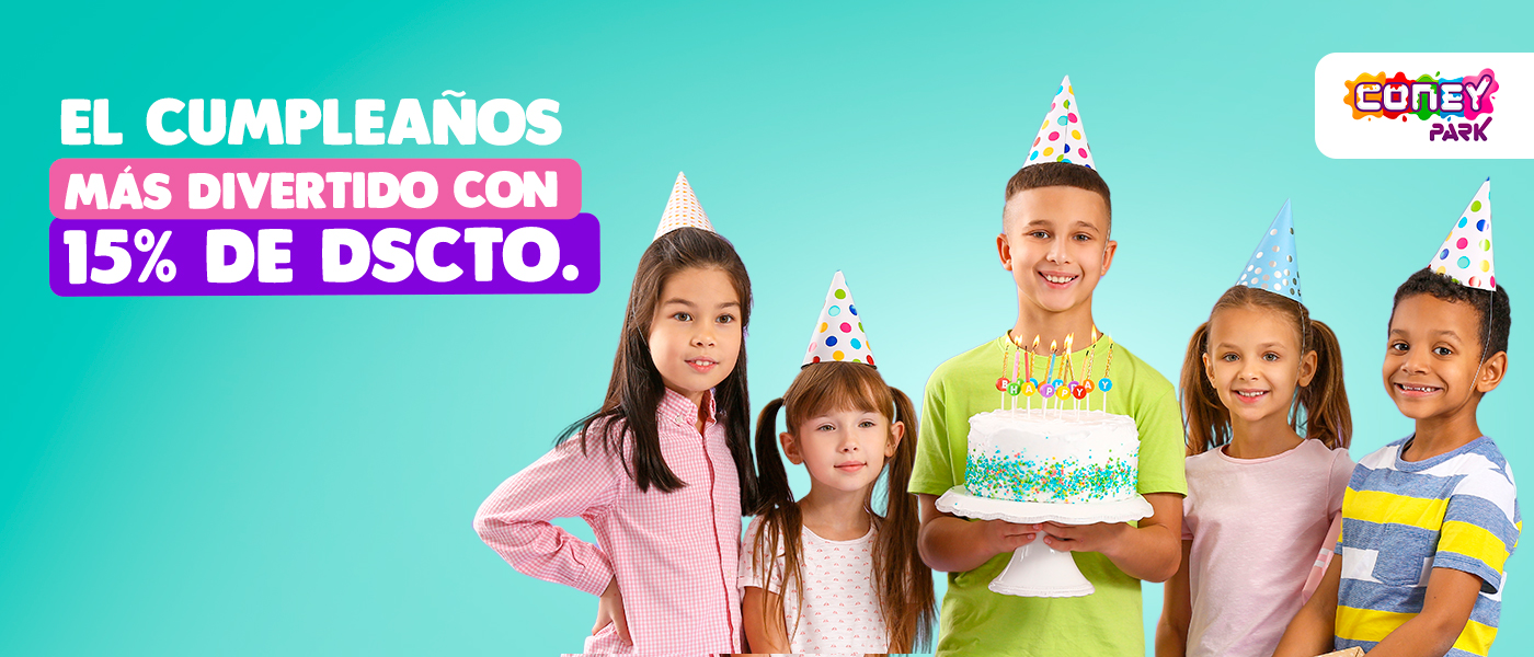 ¡El cumpleaños más divertido con 15% dscto!