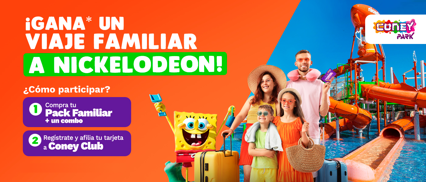 ¡Gana un viaje familiar a Nickelodeon!