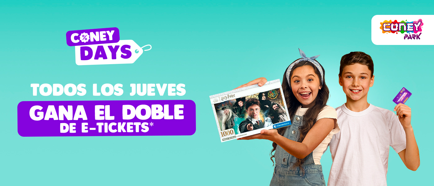 Coney Days: ¡Todos los jueves gana el doble de e-tickets!