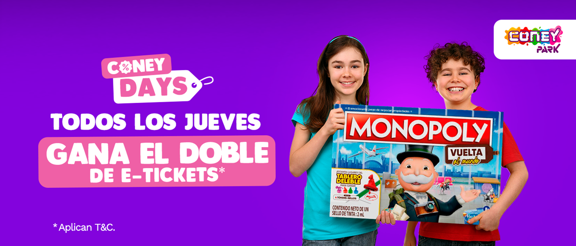 ¡Jueves de Coney Days! Gana el doble de e-tickets