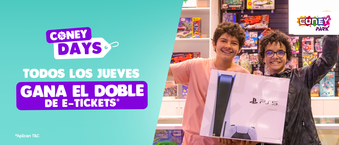 ¡Todos los jueves! Gana el doble de e-tickets