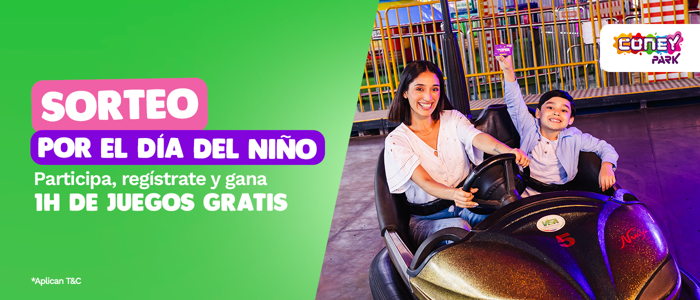 🎈 Sorteo Día del Niño en Coney Park 🎈