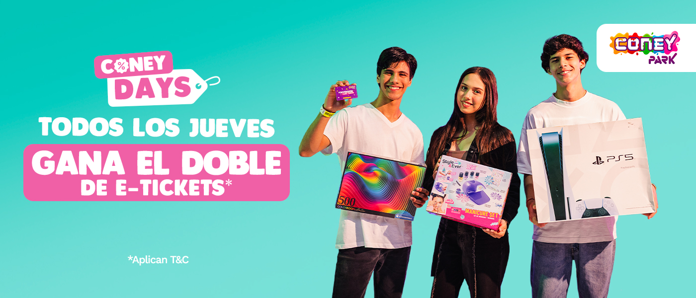 ¡Todos los jueves! Gana el doble de e-tickets