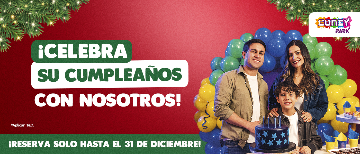Celebra su cumpleaños con nosotros desde s/28.90 por niño